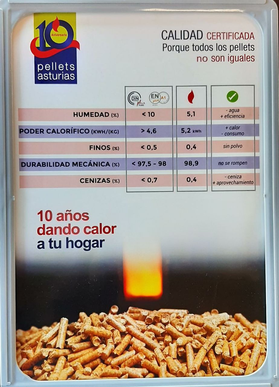 Pellet Asturias 9 Pellet de 648 sacos de 15 kg