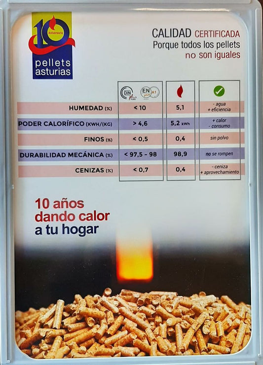 Pellet Asturias 7 Pellet de 504  sacos de 15 kg